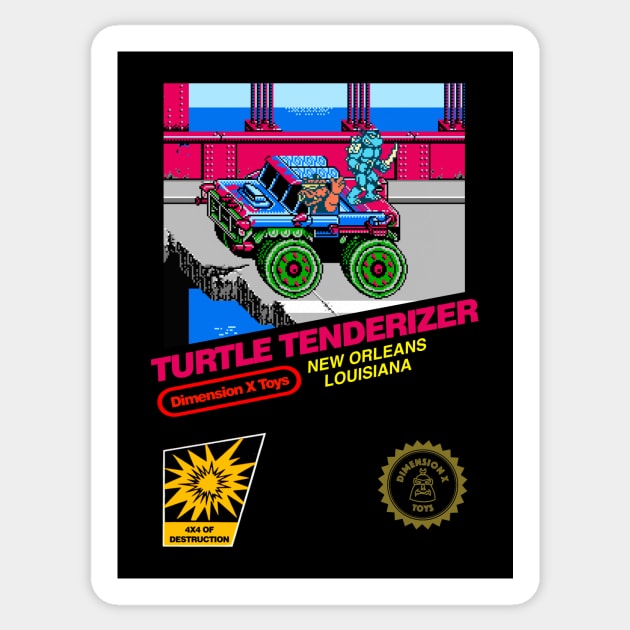 Turtle Tenderizer Sticker by dimensionxtoys